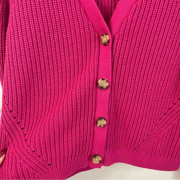 Pink LOFT Button Up Cardigan - Picture 6 of 7